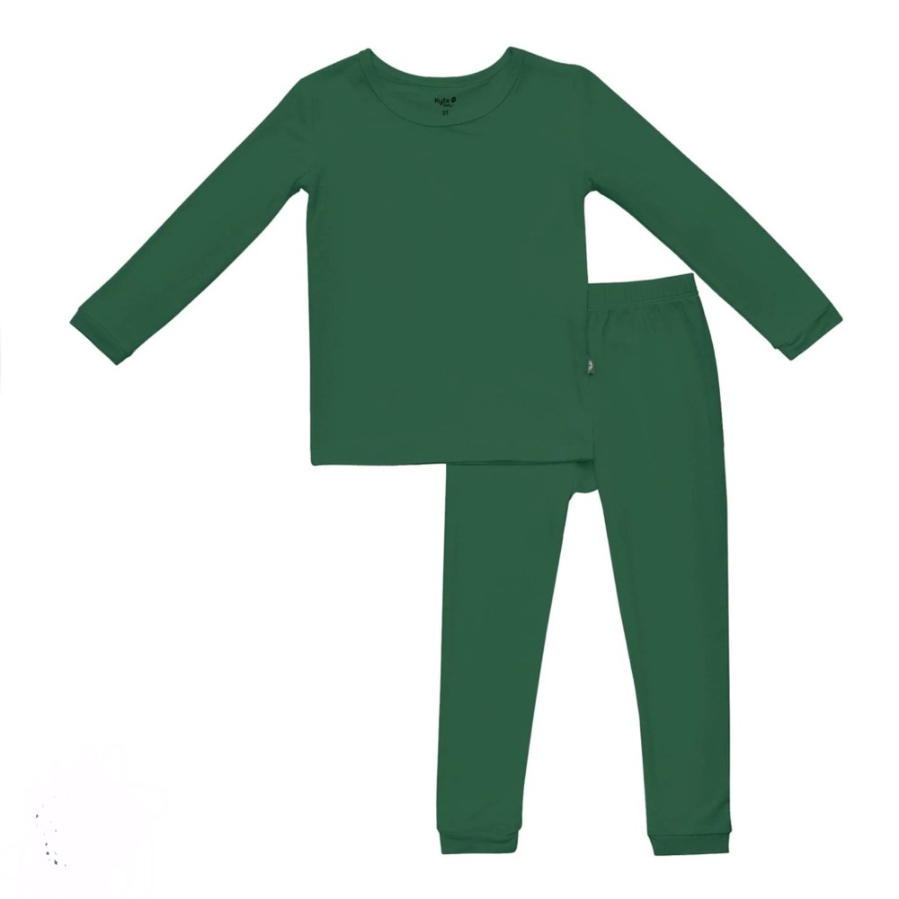 KyteBABY long-sleeve pajama forest 3T